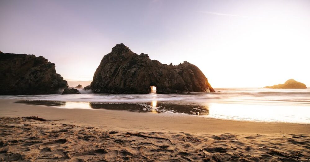 Beaches - Photo of Seashore During Golden Hour